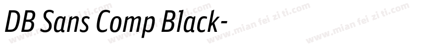 DB Sans Comp Black字体转换